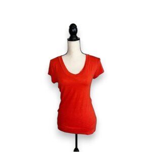 2/$5 Merona Blood Orange Fitted Cap Sleeve T-Shirt